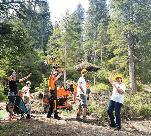 i volontari della fondazione giant trees di andrea maroe